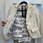L.A.M.B. Vintage Y2K Punk Grunge Ska Striped Blazer Jacket Gwen Stefani Size 2 Photo 2