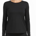 Spanx long sleeve Butter tee shirt black wrap Open Back shirt top Photo 0