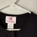 Quacker Factory Vintage  Sequin‎ Floral Butterfly Zip Cardigan Sweater S Photo 3