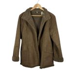 VINTAGE L.L. Bean Women’s Suede Sherpa Lined Long Coat Brown Size M Size M Photo 1