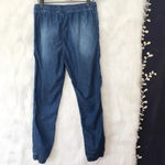 EXPRESS Chambray High Waist Drawstring Joggers Photo 1