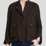Free People  Slouchy Drawstring Cargo Bomber Jacket sz M Photo 0