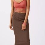 Urban Outfitters UO Brown Leila Strappy Cowl Neck Crop Top Photo 2