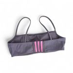 Adidas Iconisea Ribbed Lilac/Pink Bikini Top Size M Medium Support Pull-On Photo 3