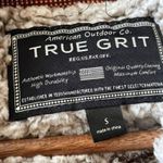 True Grit Small Frost Tipped 1/4 Zip Pullover Soft Pile Fleece Tan White Photo 2