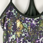 Lululemon Power Y Tank Top Luon Floral Sport Multi Gator Green Women’s Size 10 Photo 4