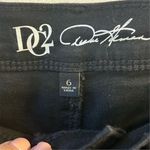 Diane Gilman DG2 by Women's Black Straight Jeans Size 6 Floral Embroidery Photo 5