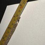 Women’s Gold Tone Rope Chain Clear Rhinestone Tennis Bracelet 7 1/8 Inch Photo 3