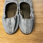 Brunello Cucinelli Suede Monili Cap-Toe Ballerina Flats slate blue Women’s Sz 40 Photo 6