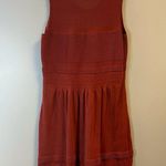 Peruvian Connection  Dress Burnt Orange/ Rust Textured Knit Sleeveless Sz L GUC Photo 6