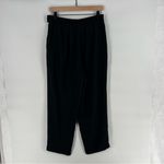 Nancy Bolen City Girl Vintage Velvet Waist Trim Pleated Front‎ Trousers Black Size 12 Photo 1