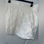 Hinge Needlepoint Embroidery Cotton Lined Ruched Stretch Waist MiniSkirt Size 1 Photo 5
