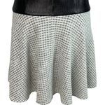 Tibi Whitby Faux Leather Panel Fit & Flare Dress 2 Stretch Tweed Monochrome Photo 7