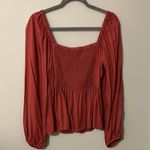 Old Navy  Burnt Orange/pinkish Long Sleeve Top Photo 3