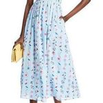 Banjanan Maya Cotton Ruffled Foliage Floral Dress, Blue Size S New w/Tag $425 Size M Photo 0