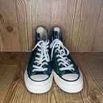 Converse  Chuck 70 HI Canvas Midnight Clover sneaker

Women’s 9.5
Mens 7.5 Photo 2