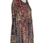 Free People Mirror Mirror Wine Combo Velvet Mini Dress Medium M New NWT Photo 3