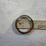 Gold Tone Bangle Bracelet Clear Crystal Rhinestone Double Row Statement Fashion Photo 3