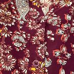 st. john's bay St John’s Bay paisley blouse size XL Photo 3