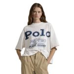 Ralph Lauren Polo  Women's Logo Cropped Top Boxy Sweatshirt White Size 2XL Photo 1