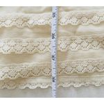 Vtg Made Nylon Full Slip Lingerie Dress Lace Ivory Nightie Sissy No Sz Tag Photo 7