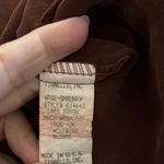 Tianello L Button Up Shirt Brown Blousy Balloon Sleeves Western Boho Gypsy USA Size L Photo 4