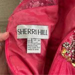 Sherri Hill Bright Pink Beaded Sequin Tulle Mini Skirt Pageant Prom Dress 2 Photo 9