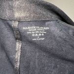 Majestic  Filatures Open Black Linen‎ Stretch Metallic Blazer Jacket Size 3 Photo 9