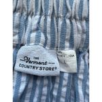 Vermont Country Store Blue Seersucker Stripe Midi Skirt Size Large Photo 4
