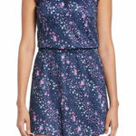 Callaway NWT  Size Medium Sleeveless V-Inset Collar Navy Blue Floral Dress Golf Photo 0