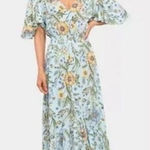 Abel the label  Anthropologie Osaka Floral High Low Midi Dress size M Cottagecore Photo 0