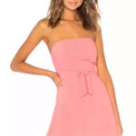 by the way. Revolve Jenny Tube Front Tie Textured Coral Mini Dress small Photo 0