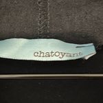 Chatoyant  Women’s Black Split Sleeve Open Drape Front Cardigan Size M Photo 2