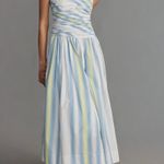 Anthropologie Square-Neck Drop-Waist Maxi Dress, Size S Photo 2