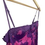 NWOT Finesse Nessa Floral Print Mesh Maxi Dress in Purple/Pink Size M Purple Size M Photo 10