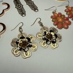 Dangle Drop, Hoop Mix Pierced Earrings Lot Of 5 Costume Jewelry Photo 11