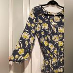 C&C California NWT Size S 3/4 Sleeve Ruffle Waist Lace Button Floral Peasant Top Photo 7