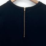 Adrienne Vittadini  Womens 2 Black Shirt Dress Shift Cocktail LBD Classic Minimal Photo 3