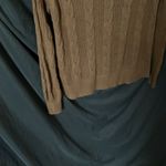 Banana Republic : Carmel Colored Cotton Blend Cable Knit Sweater- side slits- SP Photo 5