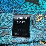 SheIn  Curve 4XL Button Front Paisley Print Long Sleeve Top w/1 Pocket Photo 7