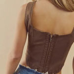 Free People We The Free Daydream Denim Corset Top Photo 1