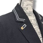 St. John Vintage Evening Size M (8) Black Knit Blazer Jacket USA Photo 3