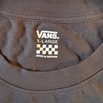 Vans Off The Wall Long Sleeve Cropped Shirt Size XL Cotton Black Photo 4