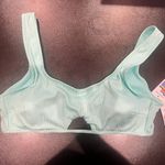 SheIn NWT XL Womens Bikini Two Piece Bathing Suit Green Blue Top White Cheeky Bottom Photo 1