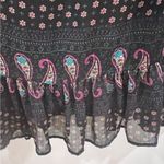 Fire Los Angeles Black boho paisley print sheer overlay dress size small Photo 5