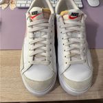  Women's White Blazers Pink Nike Logo Sneakers Photo 3