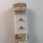 Yellow Owl Workshop Stud Earrings Smiley Pine Tree & Mountain Set 22K Gold Gilt Photo 5