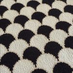 Ann Taylor  Navy and White scallop Pattern Sleeveless sweater vest Top Photo 2