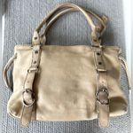 Kenneth Cole Vintage Y2K Reaction Neutral Beige Leather Shoulder Bag Purse Photo 14
