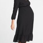 Old Navy  Waist Defined Wrap Front Georgette Midi Dress Photo 0